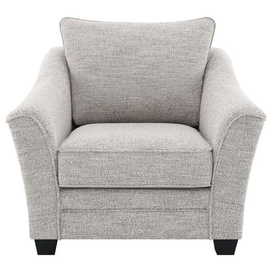 Tomkins Boucle Upholstered Chair Light Grey