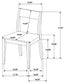 Almonte 5-piece 59-inch Rectangular Dining Set Dark Brown