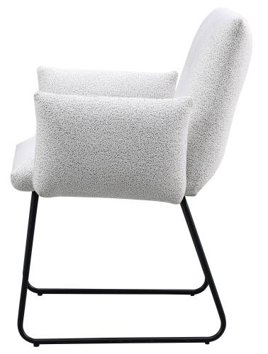 Ackland Upholstered Dining Arm Chair Light Grey (Set of 2)