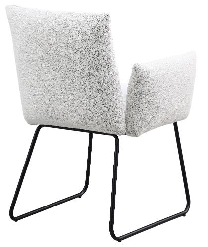 Ackland Upholstered Dining Arm Chair Light Grey (Set of 2)