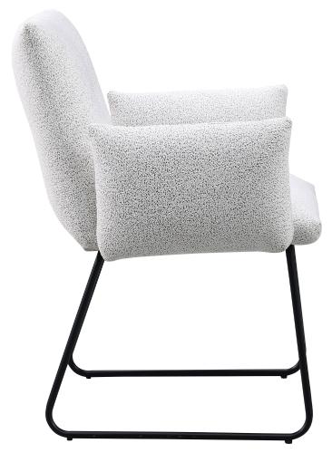 Ackland Upholstered Dining Arm Chair Light Grey (Set of 2)