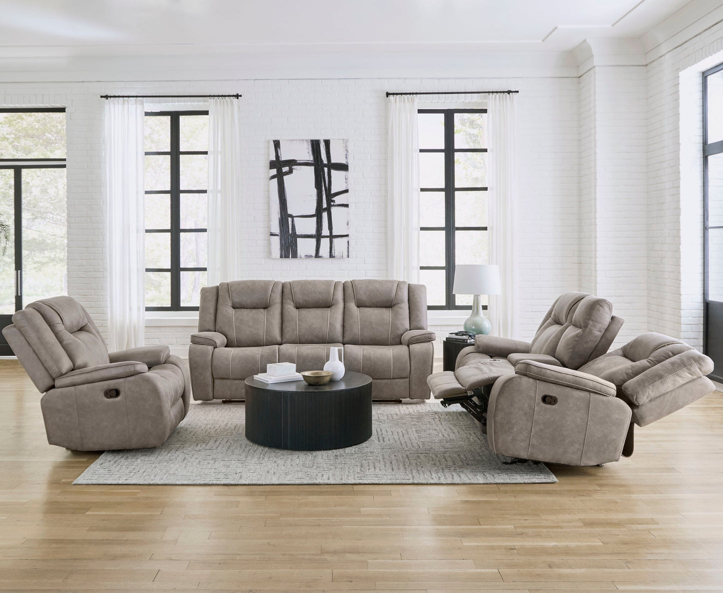 BLAKE - DESERT TAUPE MANUAL GLIDER RECLINER