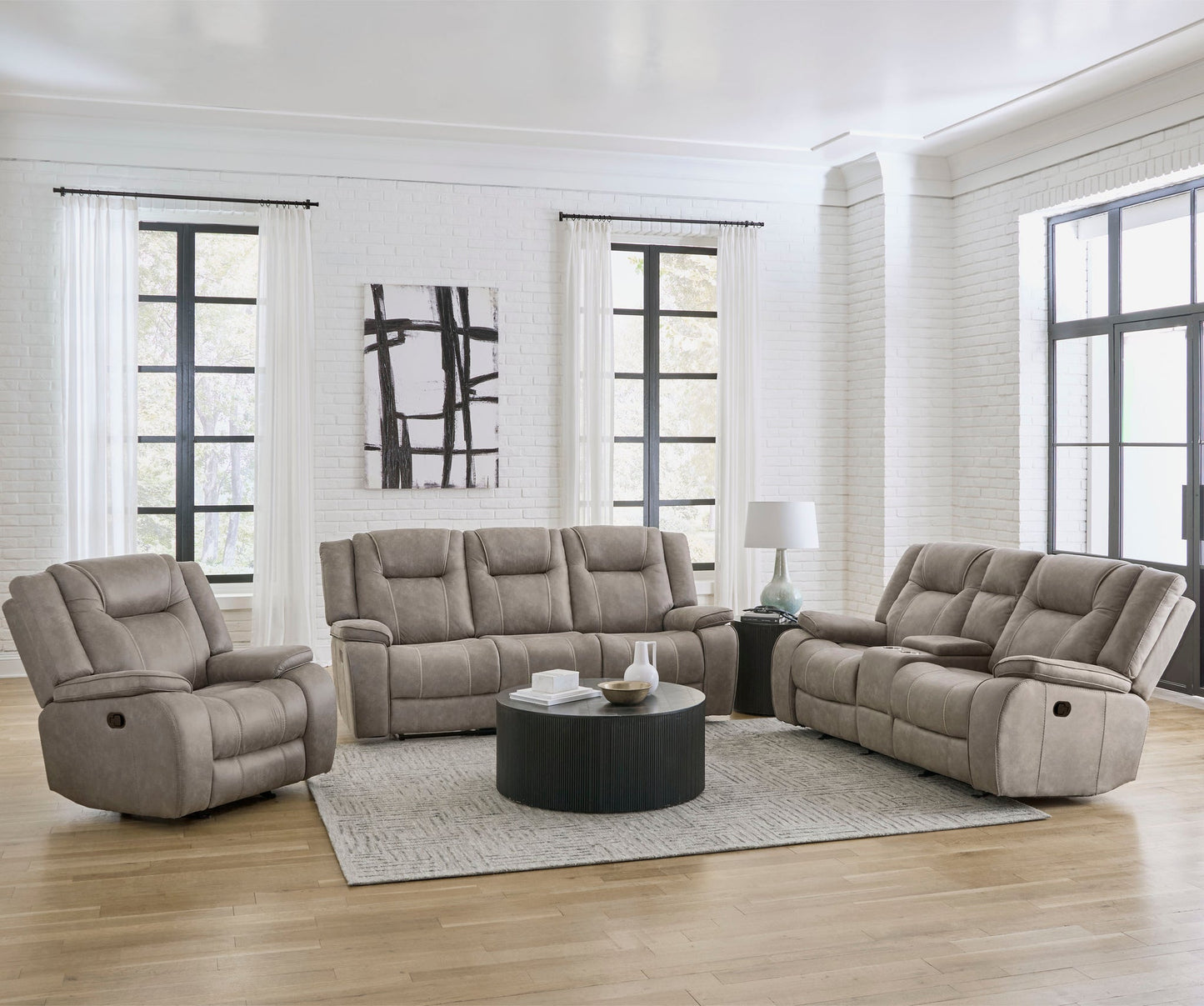 BLAKE - DESERT TAUPE MANUAL GLIDER RECLINER