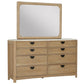ESCAPE EIGHT-DRAWER DRESSER AND MIRROR