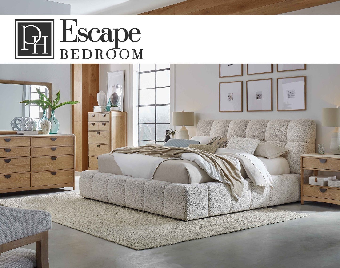 ESCAPE EIGHT-DRAWER DRESSER AND MIRROR