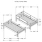 Dakota Wood Twin Over Twin Bunk Bed Natural
