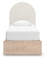 Shapella Twin Upholstered Panel Bed with Storage
