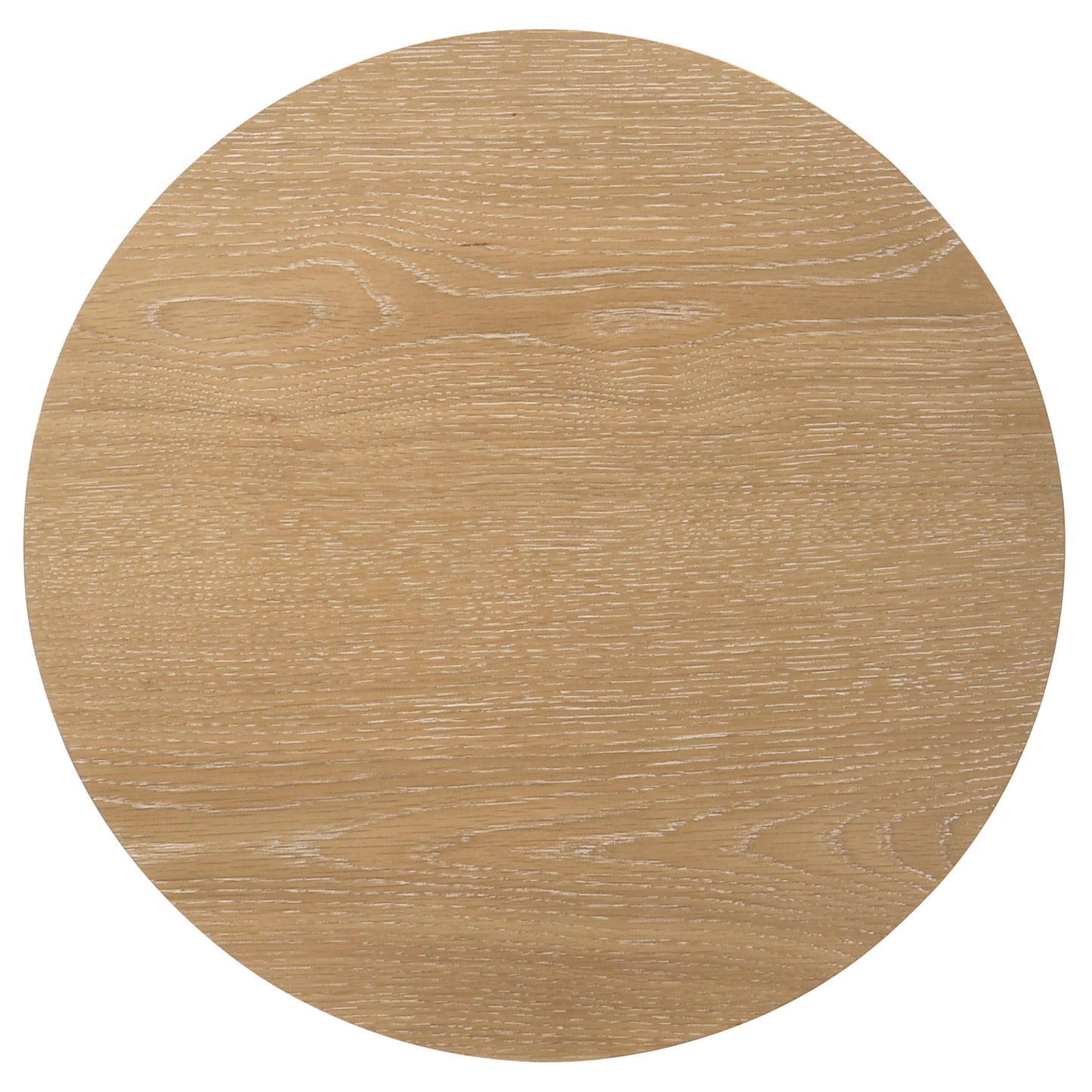 Ottowa 2-piece Round Wood Coffee Table Set Washed Oak