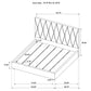 Delsea Upholstered Eastern King Platform Bed Light Brown