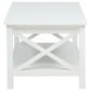 Skyview 2-piece Rectangular Lift Top Coffee Table Set White