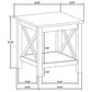 Skyview 2-piece Rectangular Lift Top Coffee Table Set White