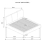 Mokena 46-inch Upholstered Eastern King Platform Bed Taupe