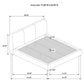 Mokena 46-inch Upholstered California King Platform Bed Brown