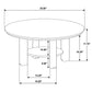 Ottowa 36-inch Round Wood Cocktail Coffee Table Washed Oak