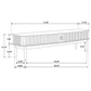 Croyden 71-inch TV Stand Media Console Weathered Natural